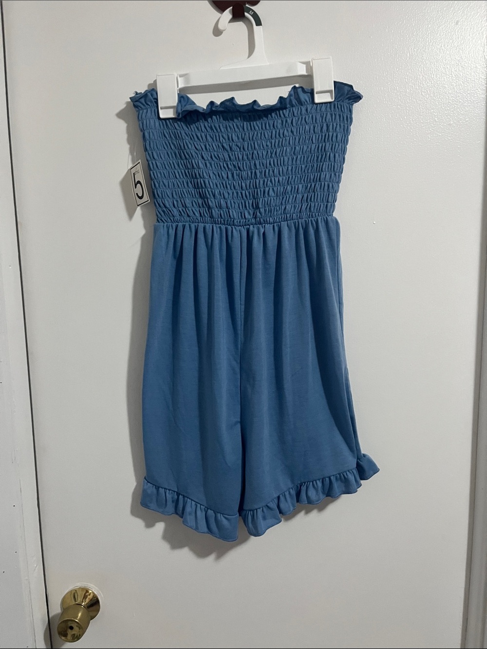Baby Blue Smocked Romper